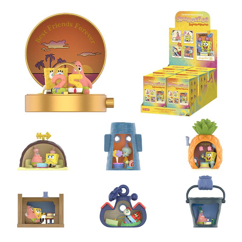 SpongeBob SquarePants Carnival Anniversary Series Scene Sets, Blind Box, Mystery Box