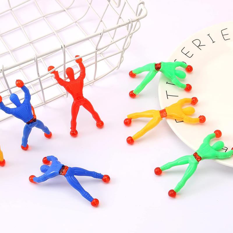 42-Piece Stretchy Sticky Toy Set: Large Hands, Slingshot Animals, Crawlers, Lizards, Skeletons, Flying Frog for Kids Parties