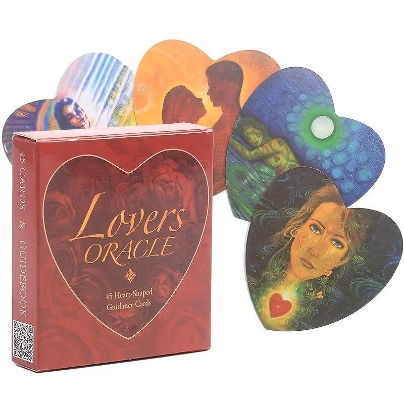 Creative Lovers Oracle Card, Heart Shaped Love & Romance Theme Card Game, Romantic Novelty Interesting Card Game for Couples & Friends, Indoor Leisure Supplies