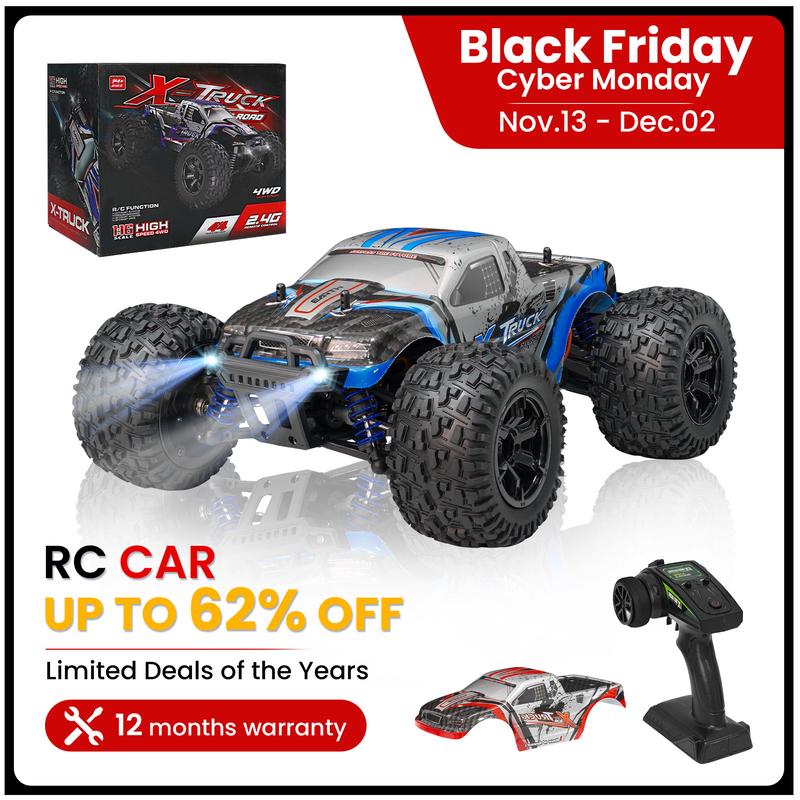 Remote Control Car, 1:16 1:18 Scale Adult Childrend High Spee4WD Remote Control Car, 40+KMH, All Terrain Off-road Waterproof RC Monster Truck, 2.4GHz Fast RC Car, Suitable for All Ages, Gift for Boys 8-12 Years Old