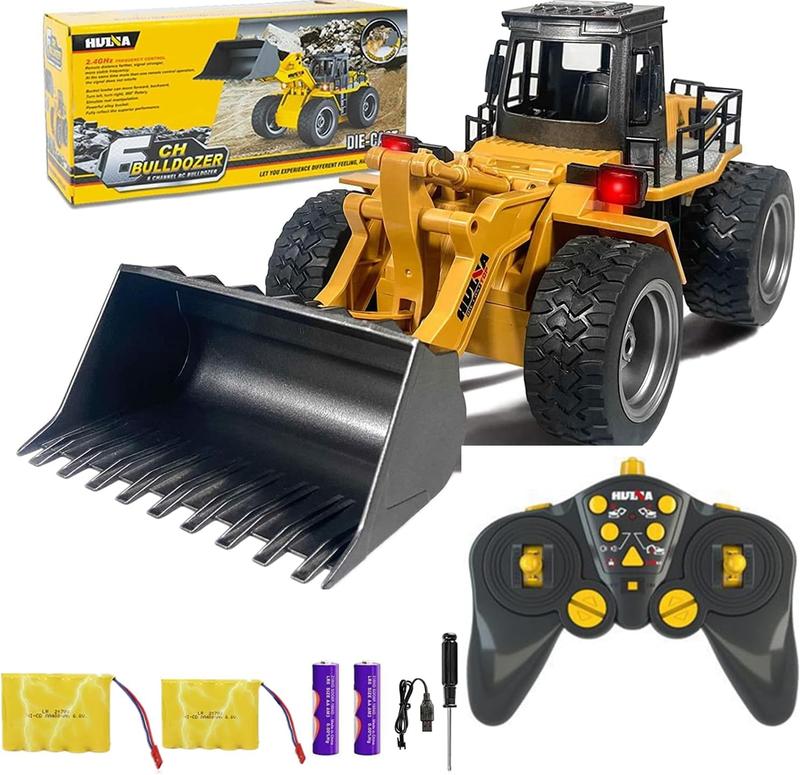 Large RC Construction Vehicles (Excavator, Bulldozer, Loader, dump truck). Educational toys for boys and girls. Realistic Design. STEM TOYS.