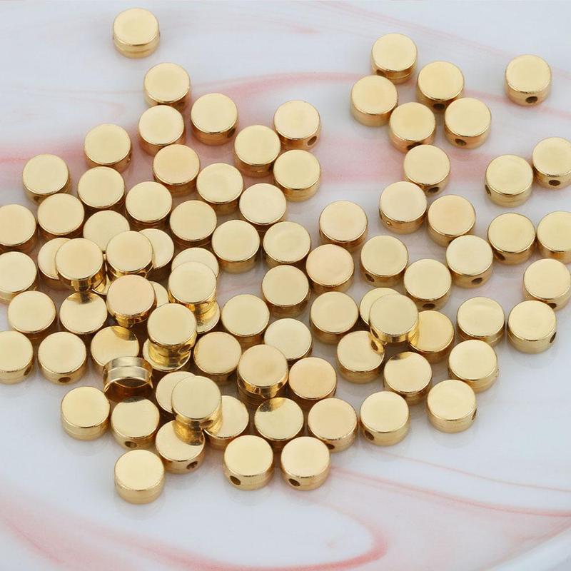 Flat Round CCB Bead (100 300pcs), DIY Loose Bead, Spacer Bead for Bracelets, Necklaces, Jewelry Making