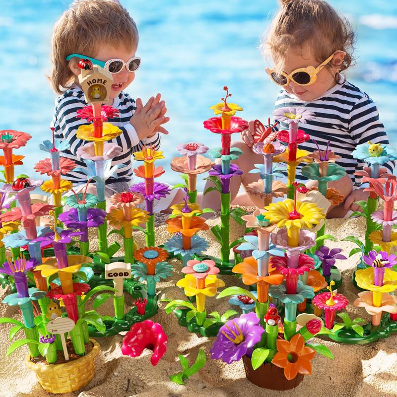 Birthday Gifts s & s, 224 PCS Flower Garden Building Toy STEM Educational Activity Preschool Toys s