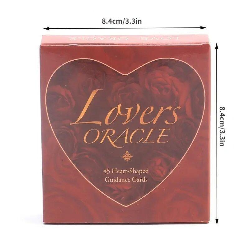 Creative Lovers Oracle Card, Heart Shaped Love & Romance Theme Card Game, Romantic Novelty Interesting Card Game for Couples & Friends, Indoor Leisure Supplies