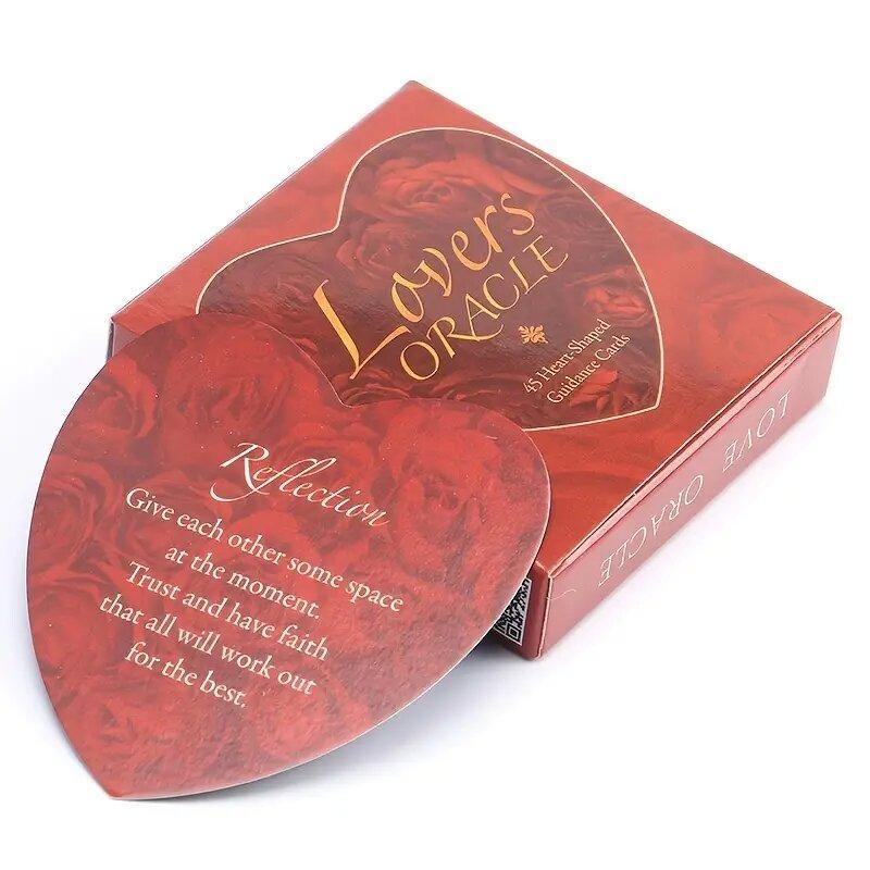 Creative Lovers Oracle Card, Heart Shaped Love & Romance Theme Card Game, Romantic Novelty Interesting Card Game for Couples & Friends, Indoor Leisure Supplies