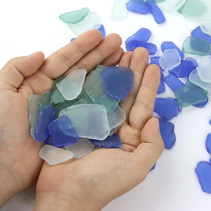 Sea Glass Pieces, 100g pack Colorful Glass Pieces, DIY Decorative Accessories for Crafts, Weddings & Home Decor, DIY Craft Supplies