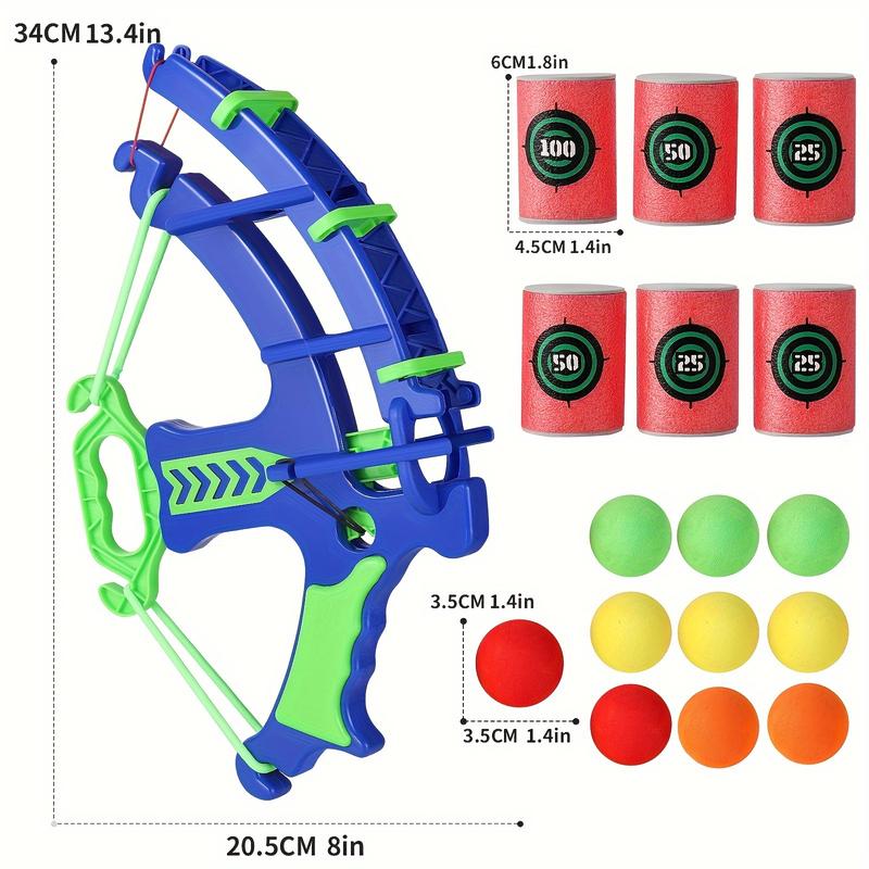 12-Piece Bow And Arrow Interactive Shooting Game Toy Set, Educational Soft Bullet Target Game, Suitable for Family Entertainment, Parent-Child Interaction