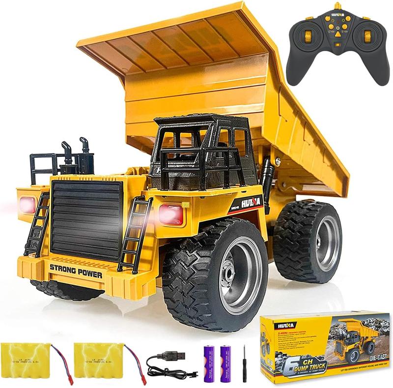 Large RC Construction Vehicles (Excavator, Bulldozer, Loader, dump truck). Educational toys for boys and girls. Realistic Design. STEM TOYS.