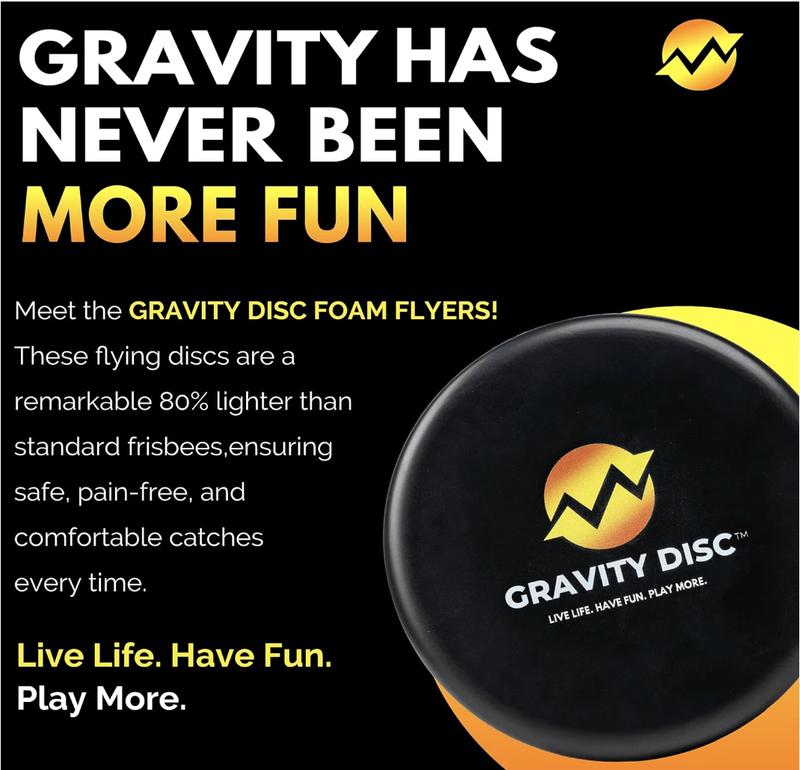 Gravity Disc™ - Foam Flyer Frisbees | Safe and Lightweight Toy for Indoor and Outdoor Play