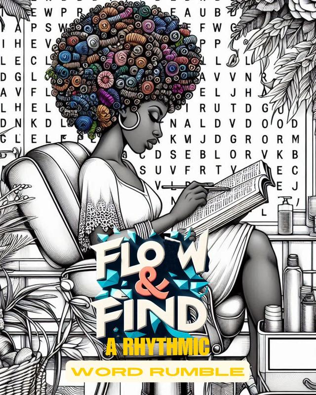 Flow & Find : A Rhythmic Word Rumble for Adults Word Search Puzzle