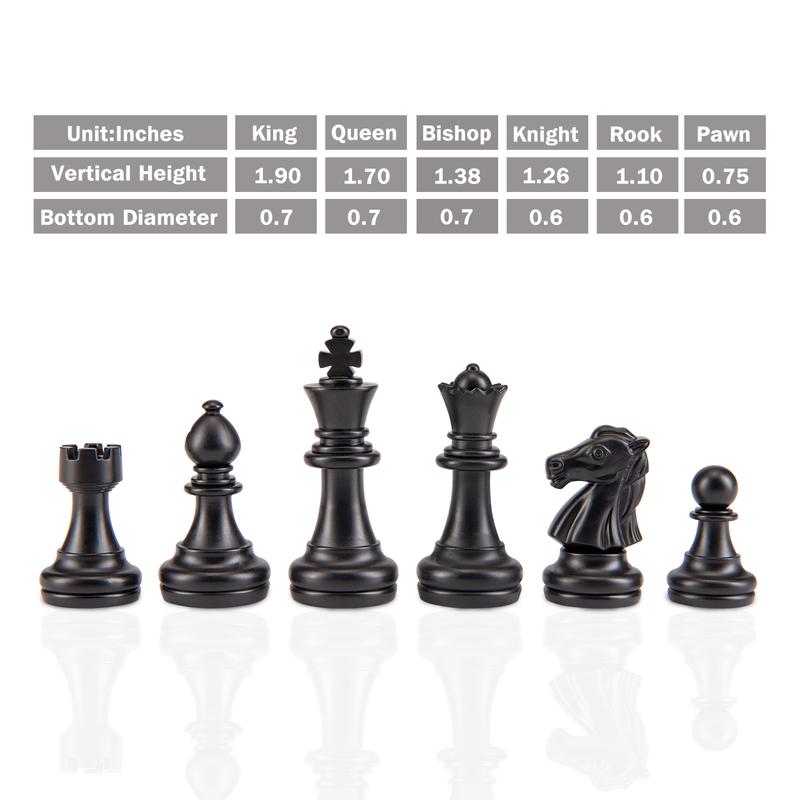 AMEROUS 10 Inches Magnetic Travel Chess Set with Folding Board - 2 Extra Queens - Storage for Pieces - Chess Board Gmaes for Beginner, Kids and Adults