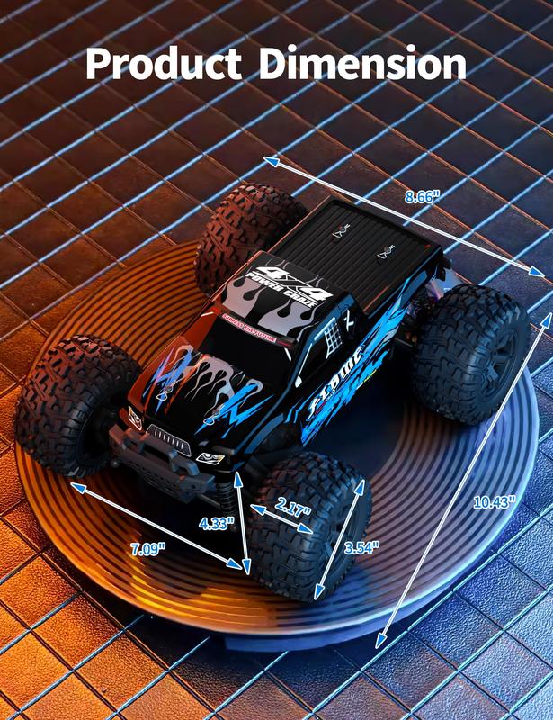 Remote Control Car, 1:16 1:18 Scale Adult Childrend High Spee4WD Remote Control Car, 40+KMH, All Terrain Off-road Waterproof RC Monster Truck, 2.4GHz Fast RC Car, Suitable for All Ages, Gift for Boys 8-12 Years Old