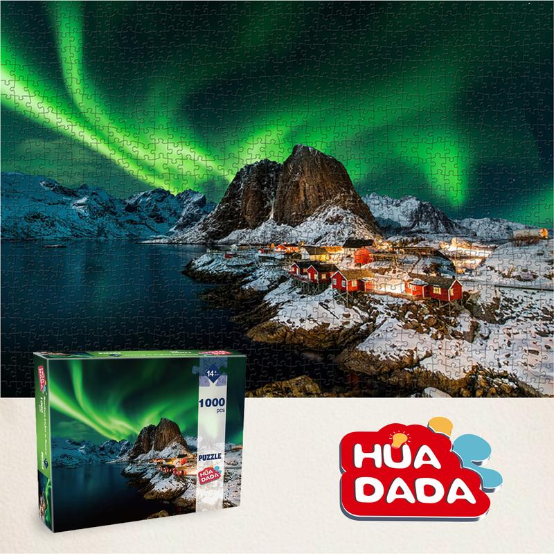 Huadada jigsaw Puzzles for Adults, 1000 pieces of home décor creative gifts, adults and children, family interactive games, parents, grandparents brainstorming Buy 2 get 1 free