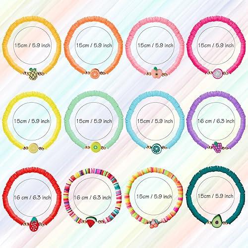 660PCS Polymer Clay Beads Kit for Jewelry Making – 24 Cute Styles for Bracelets, Necklaces, Earrings, DIY Accessories for Kids & Girls (Ages 6-13)