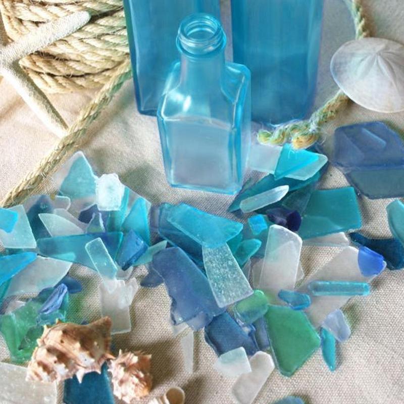 Sea Glass Pieces, 100g pack Colorful Glass Pieces, DIY Decorative Accessories for Crafts, Weddings & Home Decor, DIY Craft Supplies