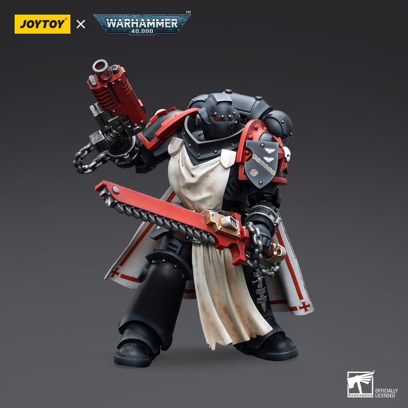 JOYTOY  Warhammer  40000  1 18  Action Figure Black Templars Primaris Sword Brethren Harmund  JT3846