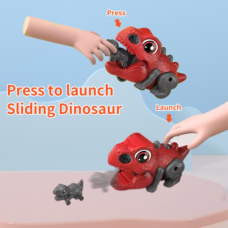 Inertial Little Dinosaur Catapult Toy Gliding Press Launch Dinosaur Catapult Toys Christmas Gift