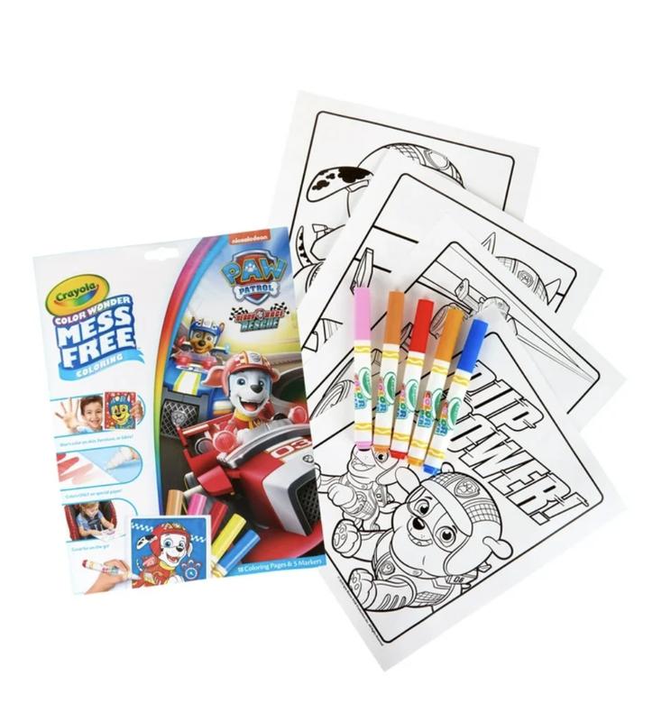 Crayola Paw Patrol Color Wonder, Ready Race Rescue, Toddler Stocking Stuffers, Mess Free Coloring Pgs & Markers, Holiday Gift