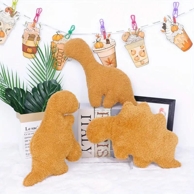 1 Medium Large Dino Nugget Pillow Plush Dinosaur Chicken Block Pillow Soft Dinosaur Chicken Block Funny Dino Block Pillow Surprise Gift Home Decor