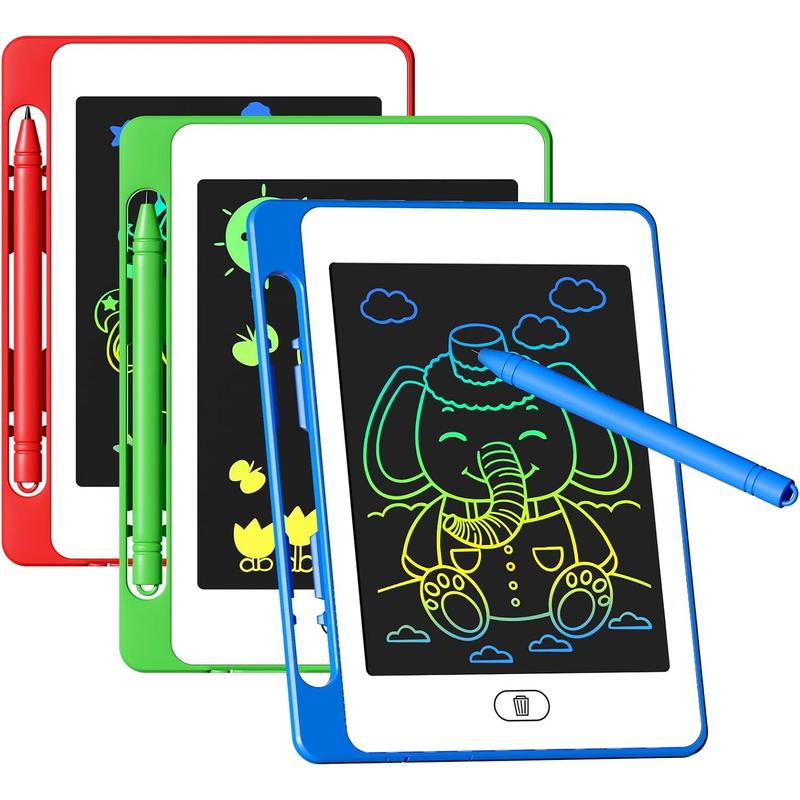 3 Pack LCD Writing Tablet for Kids, 6.5 Inch Colorful Doodle Board Drawing Tablet, Erasable Reusable Electronic Drawing Pads, Educational Learning Toys Birthday Gifts for Girls Boys Age 3 4 5 6 7 8