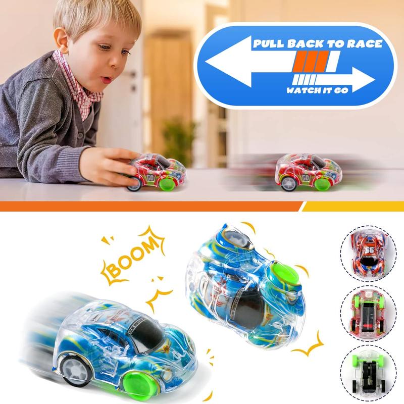 50 Pack Toy Cars Mini Pull Back Cars, Party Favors for Kids, Small Racing Car Carnival Prizes Classroom Rewards, Pinata Stocking Goodie Bag Stuffers Birthday Toys for Girls Boys