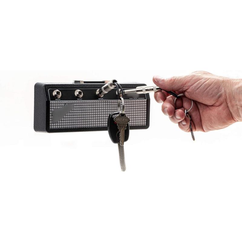 [Men Gifts]Fender Jack Rack- guitar amp key holder,includes 4 guitar plug keychains and 1 wall mounting kit.Quick and easy installation.