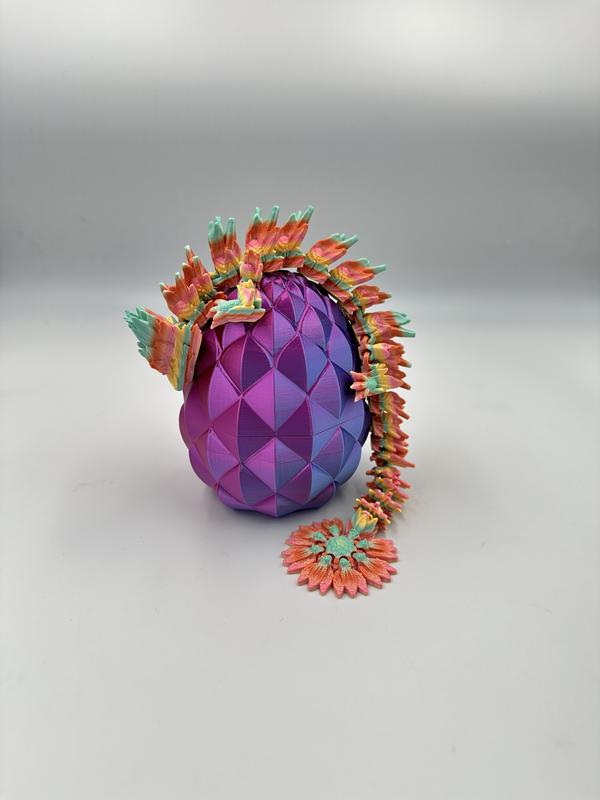 Dragon Egg - Medium Dragon - 3D Printed Figurine