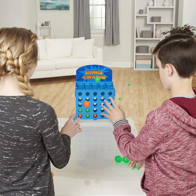 Bounce Balls Shots Game, Connect Four Jumping Ball Game, 4 In a Row Ball Bounce Game, Bounce Ball Game Family Party Games, Funny Ball Tabletop Game Toys for Adults and Kids-Fun Gift for Kids,Connect 4 Shots Game family travel outdoor