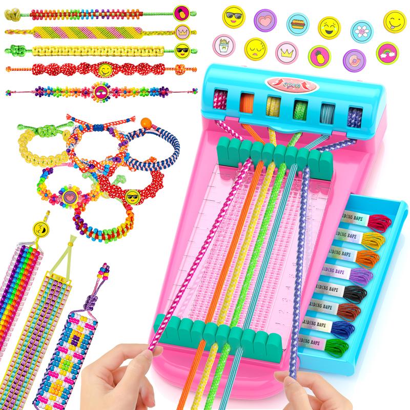 Friendship Bracelet Making Kit for Girls, 7 8 9 10 11 12 Years Old Girl Birthday Gifts, Jewelry DIY Crafts for Girls 8-12, Popular Style Crafts String Maker Tool Handmade Kids Toys