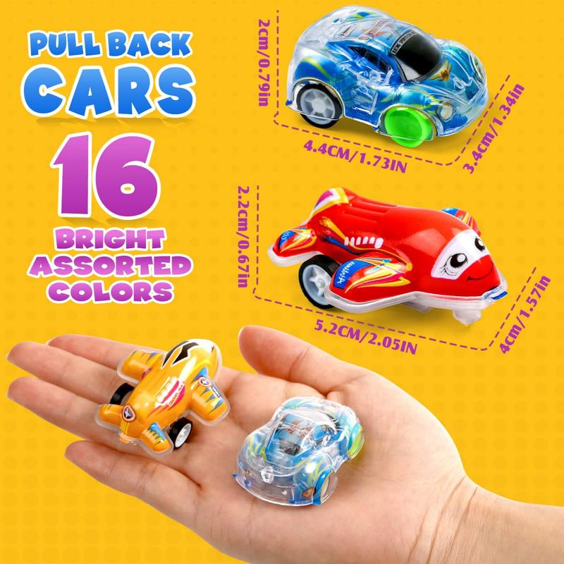 50 Pack Toy Cars Mini Pull Back Cars, Party Favors for Kids, Small Racing Car Carnival Prizes Classroom Rewards, Pinata Stocking Goodie Bag Stuffers Birthday Toys for Girls Boys