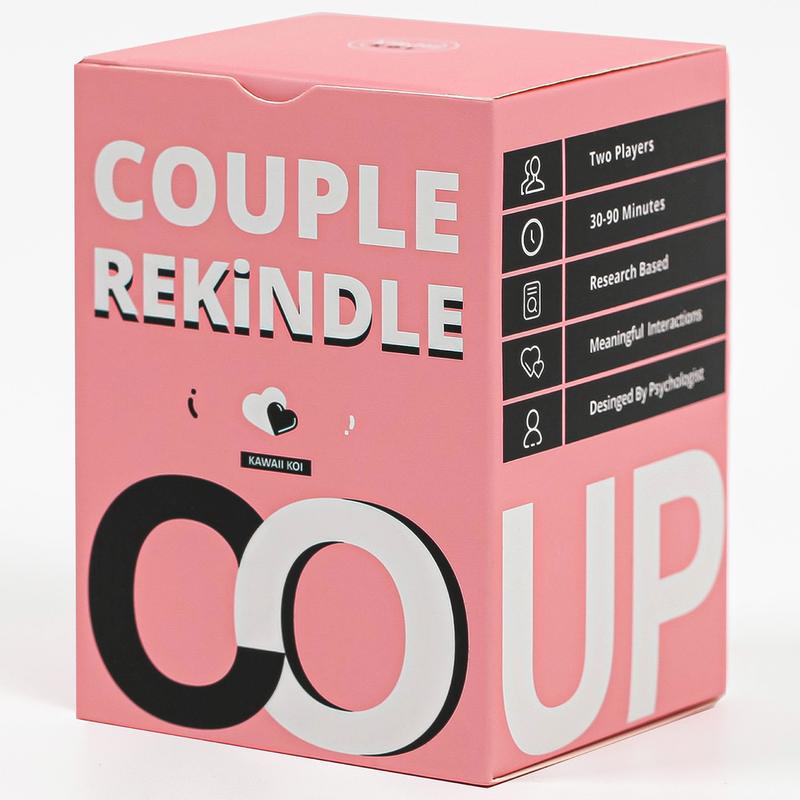 COUPLE REKINDLE Couples Game For Date Night Reconnect, 165 Couple Conversation Starter Cards, Rekindle and Strengthen Bond with Your Partner