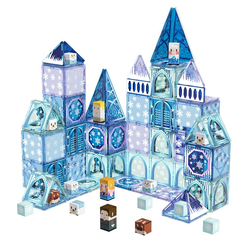 GobiDex Game-based Frozen Castle Magnetic Building Toys Combined with Blocks and Tiles in Gift Package, 70 102 PCS