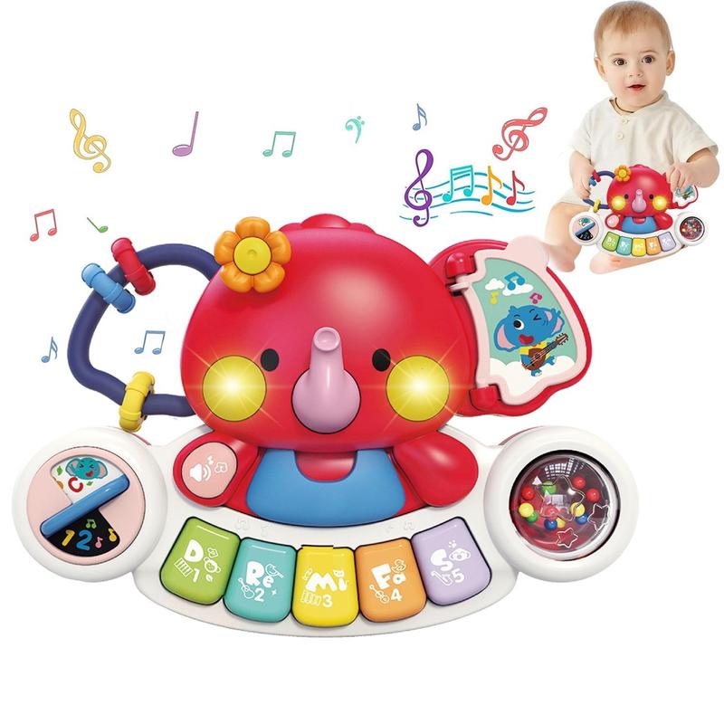 Kids Elephant Piano Preschool Musical Educational Learning Sensory Toy Boys Girls Birthday Christmas Gifts