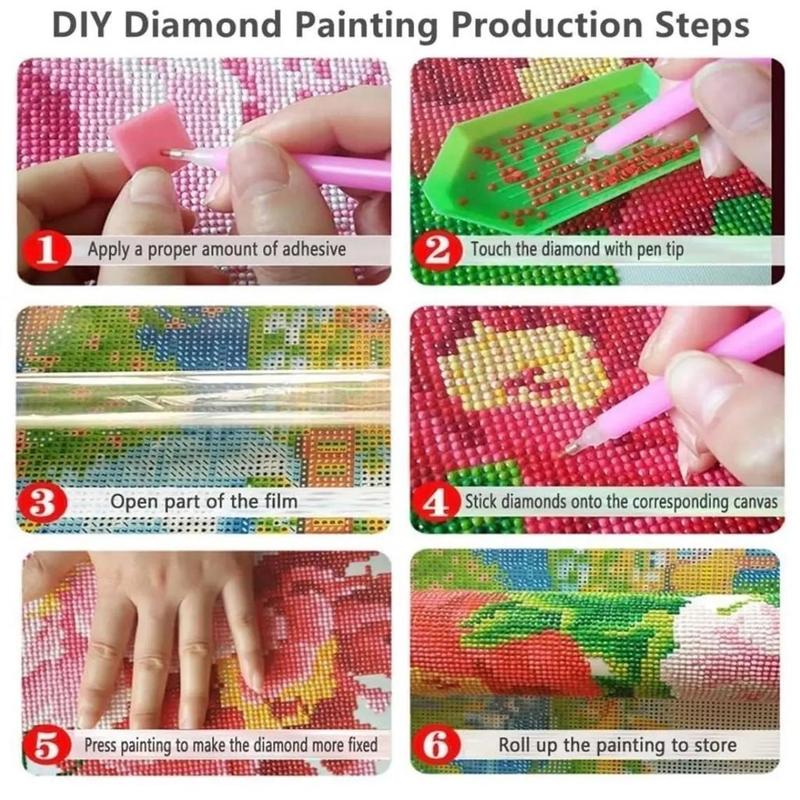 Apple Shaped DIY Diamond Arts Colorful Painting Kit without Frame, 5D Diamond Arts Colorful Painting Kit, Wall Art Decor for Home Living Room Bedroom, Christmas Gift