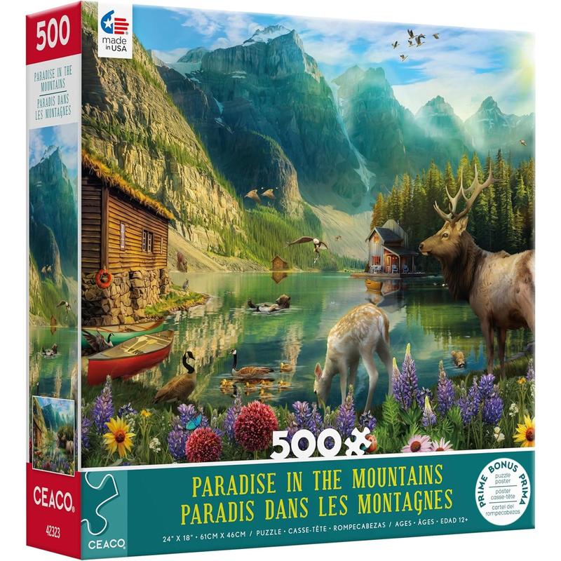 Ceaco - Paradise in The Mountains - 500 Piece Jigsaw Puzzle