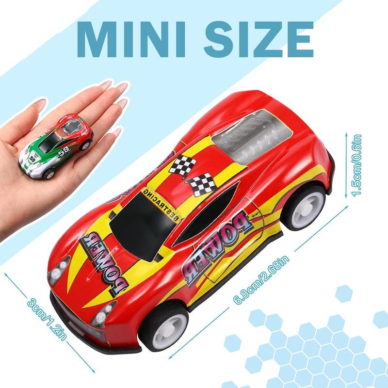 Random Color and Style Pull Back Car Toy with Storage Box, 24 36 52pcs Mini Car Toy, Fun Racing Car Toy, Ideal Birthday Gift, Christmas Gift