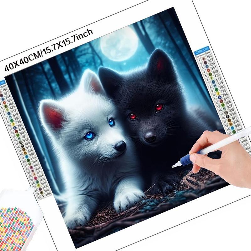 Cartoon Animals Pattern DIY Diamond Arts Colorful Painting Kit without Frame, 5D Diamond Arts Colorful Painting Kit, Wall Art Decor for Home