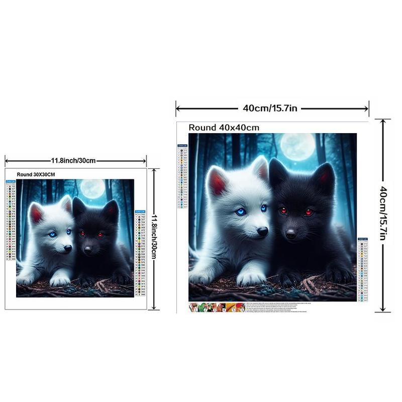 Cartoon Animals Pattern DIY Diamond Arts Colorful Painting Kit without Frame, 5D Diamond Arts Colorful Painting Kit, Wall Art Decor for Home