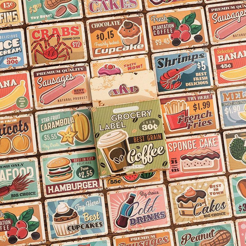 Vintage Labels Scrapbook Journaling Stickers, 2 Boxes Retro Pictorial Scrapbook Stickers for Journaling Book, Nostalgia Memory Artistic Stickers