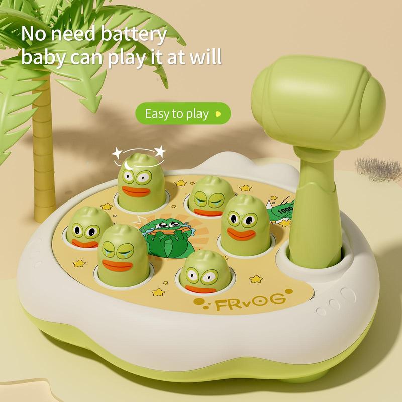 Frog Design Whack Game, 1 Count Cute Animal Design Whack Game, Depression Relief Toy, Toys for Growing Ups, Thanksgiving Christmas Gift Set, Christmas Gift