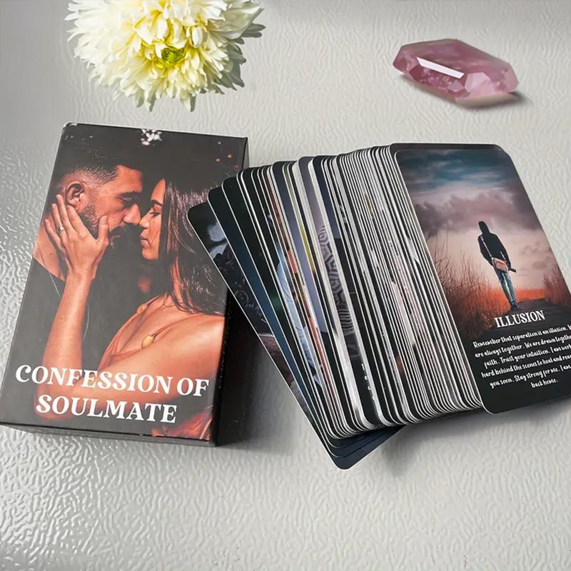 Confession of Soulmate Oracle Deck: 54 Oracle cards for love, relationships, soulmates, twin flame, oracle readings, oracle card deck, tarot card deck, unique tarot