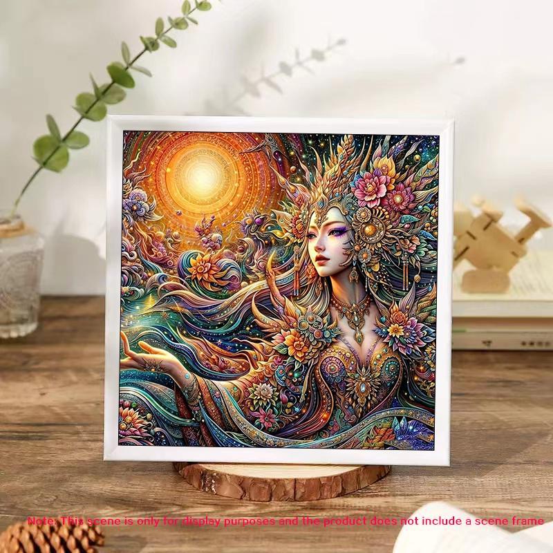 5D DIY Diamond Arts Colorful Painting Kit for Christmas Gift, 1 Set Beautiful Goddess Pattern Diamond Arts Colorful Painting without Frame, Handmade Art Craft for Home Decor