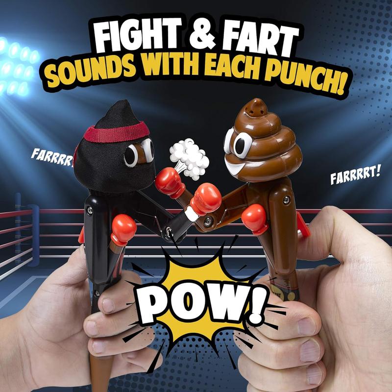 Poop Farting Pen with Punching Arms - Great Stocking Stuffers for Kids - Silly Gifts & Awesome Funny Gifts for Teens - Fun Boxer Gifts for Boys & Girls - Poop Pen That Farts (Boxer)