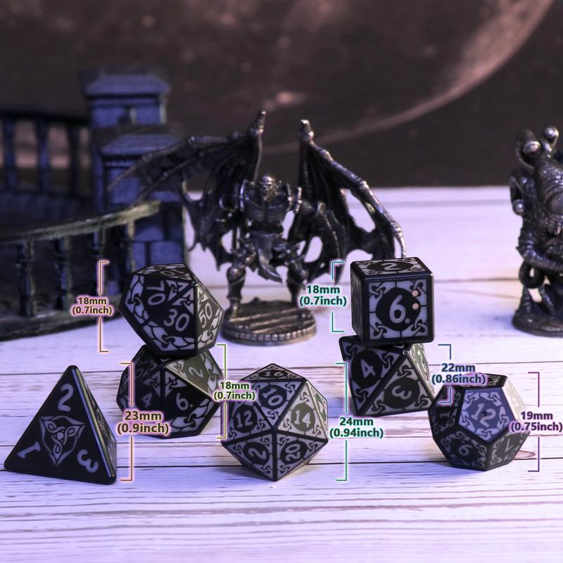 LED Dice Set D&D Rechargeable，DND Dice Shake to Light Up Dice, Dungeon and Dragons Dice USB Port Charging, Role Playing Dice for D&D Table Games