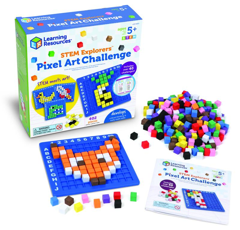 Learning Resources STEM Explorers Pixel Art Challenge, Ages 5+