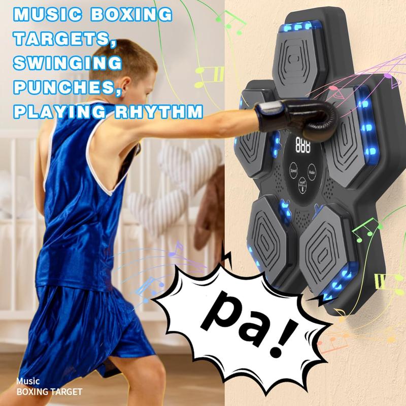 New wall mounted boxing machine, sports equipment with Bluetooth music, electronic focus agility training equipment, suitable for parent-child games