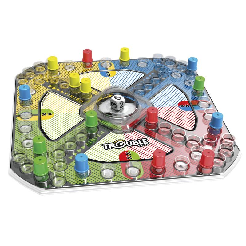 Hasbro Gaming Trouble Board Game for Kids Ages 5 and Up 2-4 Players (Packaging may vary)