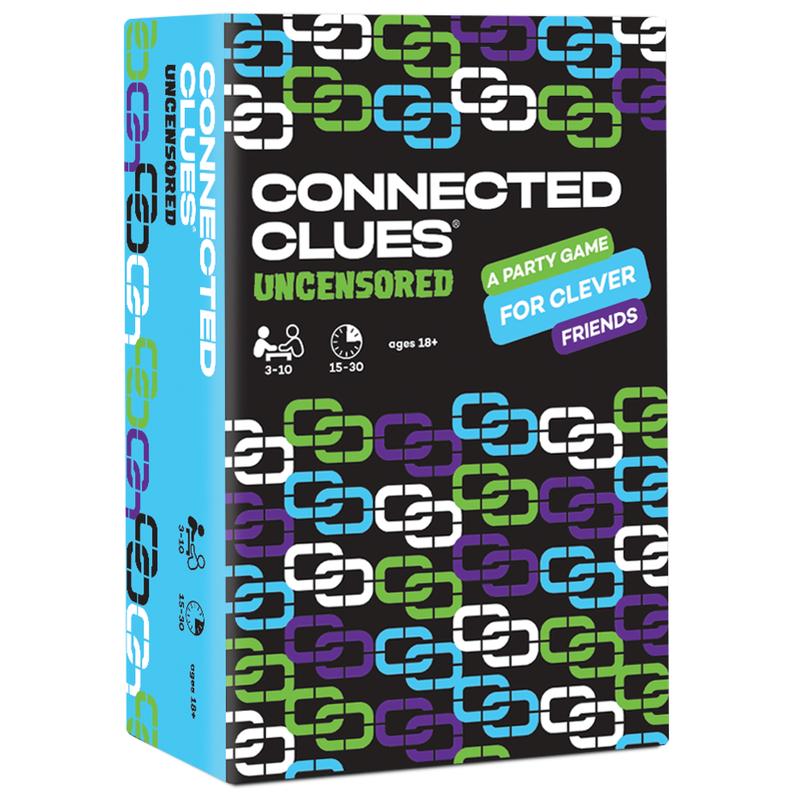 Connected Clues Uncensored - A Party Game for Clever Friends | Phrase Guessing Fun Based on The Popular Before and After Game Show Category