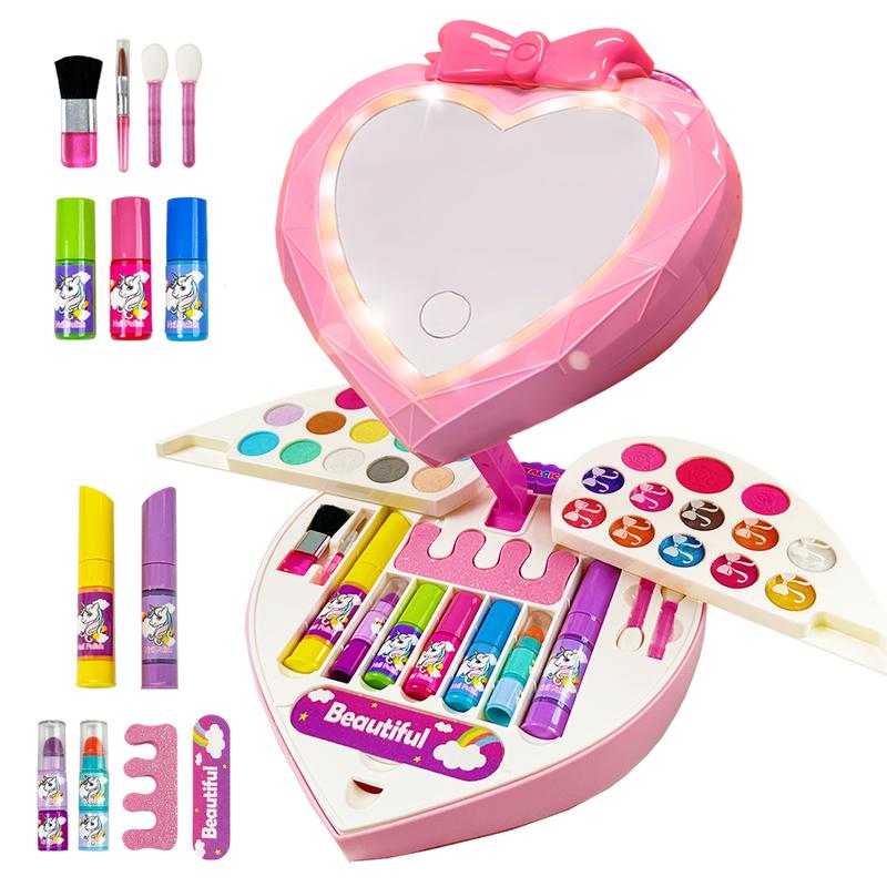 Magic Pink Mirror Make Up Toy Set Aged 3 4 5 6 Years Old