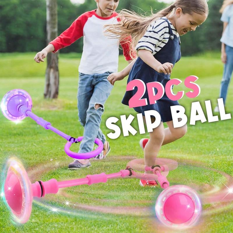 Ankle Skip Ball For Kids 6-8 Year Old Girls: Skip It Toy For Girls Outside Toys For Kids Ages 8-12 Skip Ball Girl Toys 8-10 Years Old Birthday Gift For 5 6 7 8 Year Old Girl, 2pcs